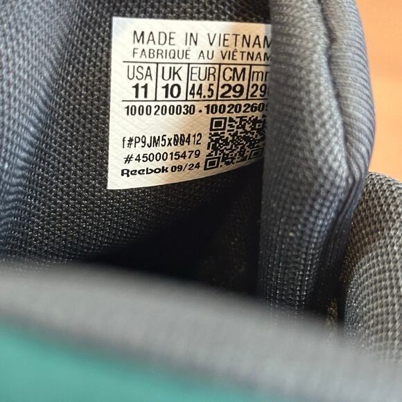 Reebok Court Clean Men's Green Sneakers Size 11 - Picture 7 of 8